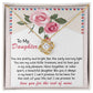 Daughter Gift I Love You to Infinity and Beyond Dazzling Love Knot Necklace