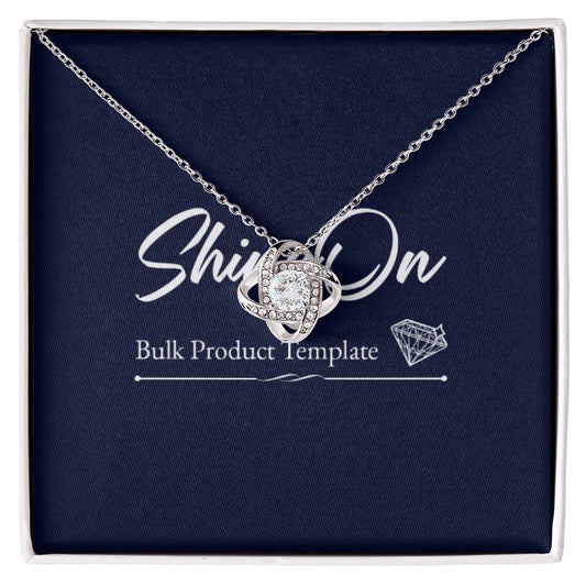 Dazzling Love Knot Necklace