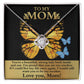 Mom-Strong Lady Dazzling Love Knot Necklace