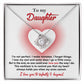 Daughter-Infinity And Beyond Dazzling Love Knot Necklace