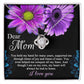 Gift for Mom-You Held My Hand for Many Yrears Dazzling Love Knot Necklace