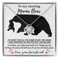 To My Amazing Mom Thanks for Not Telling Dad Dazzling Love Knot Necklace