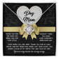 Dear Dog Mom Thank You For That Squeaky Thing Dazzling Love Knot Necklace
