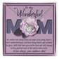 Mom-The Greatest Mom Dazzling Love Knot Necklace