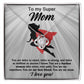 Mom-You are A Fearless Woman Dazzling Love Knot Necklace