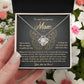 Mom-You Have Been Like An Angel Dazzling Love Knot Necklace