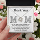 Mom-Thank You Dazzling Love Knot Necklace
