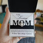To My Loving Mom-You are an Incredible Mother and Role Model Dazzling Love Knot Necklace