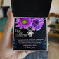 Gift for Mom-You Held My Hand for Many Yrears Dazzling Love Knot Necklace
