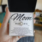 Mom-Our Best Friend Dazzling Love Knot Necklace