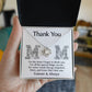 Mom-Thank You Dazzling Love Knot Necklace