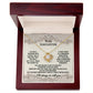 To My Daughter You are Kind and True Dazzling Love Knot Necklace