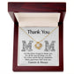 Mom-Thank You Dazzling Love Knot Necklace