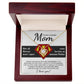 To My Loving Mom-I am Lucky to Have you as my Mother Dazzling Love Knot Necklace