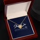 Dazzling Love Knot Necklace
