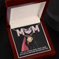 Mom - Not All Heroes Wear Capes - You are An Awesome Mother Dazzling Love Knot Necklace