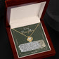 To My Daughter-You Are My Treasure Dazzling Love Knot Necklace
