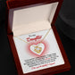 Daughter-Infinity And Beyond Dazzling Love Knot Necklace