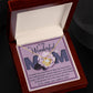 Mom-The Greatest Mom Dazzling Love Knot Necklace