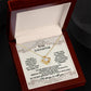 To My Daughter You are Kind and True Dazzling Love Knot Necklace