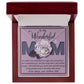 Mom-The Greatest Mom Dazzling Love Knot Necklace