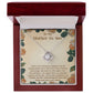 Mother-in-law-Grateful To You Dazzling Love Knot Necklace