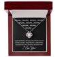 Mom-You are Just Like Me Dazzling Love Knot Necklace