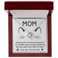 Gift for Cat Mom-When I'm Mean Dazzling Love Knot Necklace