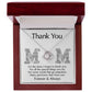 Mom-Thank You Dazzling Love Knot Necklace