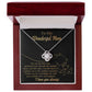 Mom-The Lion Dazzling Love Knot Necklace