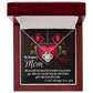 Mom-I Heard Your Heart from the Inside Dazzling Love Knot Necklace