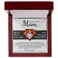 To My Loving Mom-I am Lucky to Have you as my Mother Dazzling Love Knot Necklace