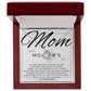Mom-Our Best Friend Dazzling Love Knot Necklace