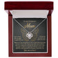 Mom-You Have Been Like An Angel Dazzling Love Knot Necklace