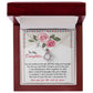 Daughter Gift I Love You to Infinity and Beyond Dazzling Love Knot Necklace