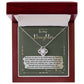 To My Daughter-You Are My Treasure Dazzling Love Knot Necklace