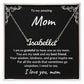 Gift for Mom Unspoken Words Custom Name Necklace
