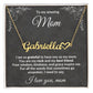 To my Amazing Mom, You Inspire Me - Heart Name Necklace