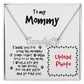 Dog Mom Funny Custom Paw Print Name and Photo Upload Necklace