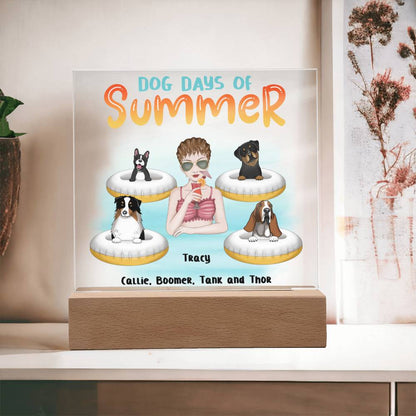 Personalized Dog Days of Summer Acrylic Plaque