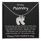 New Mom First Mother's Day Gift Engraved Baby Feet Birthstone Charm Necklace