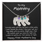 New Mom First Mother's Day Gift Engraved Baby Feet Birthstone Charm Necklace
