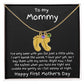 New Mom First Mother's Day Gift Engraved Baby Feet Birthstone Charm Necklace