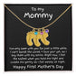 New Mom First Mother's Day Gift Engraved Baby Feet Birthstone Charm Necklace