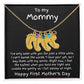 New Mom First Mother's Day Gift Engraved Baby Feet Birthstone Charm Necklace