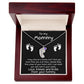 Expectant Mom Gift from the Bump Engraved Baby Feet Birthstone Charm Necklace