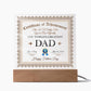 Gift For Dad Certificate of Achievement World's Greatest Dad Custom Acrylic Plaque
