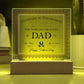 Gift For Dad Certificate of Achievement World's Greatest Dad Custom Acrylic Plaque