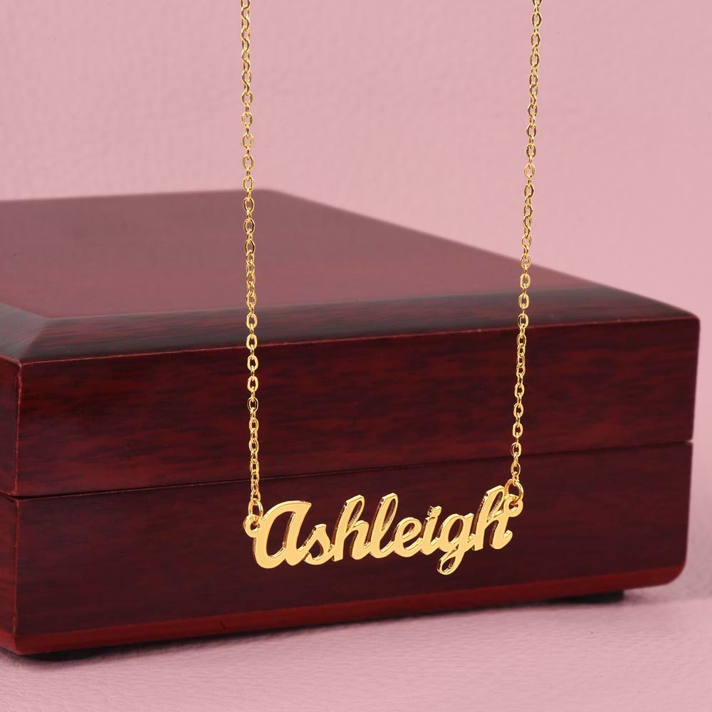 Happy Easter Personalized Name Necklace
