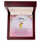 Gift for Mother Custom Baby Feet Birthstone Engraved Necklace